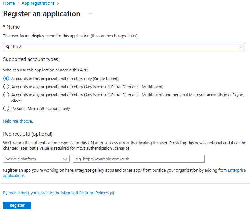 Azure App Registration